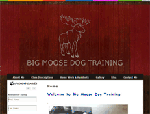 Tablet Screenshot of bigmoosedogtraining.com